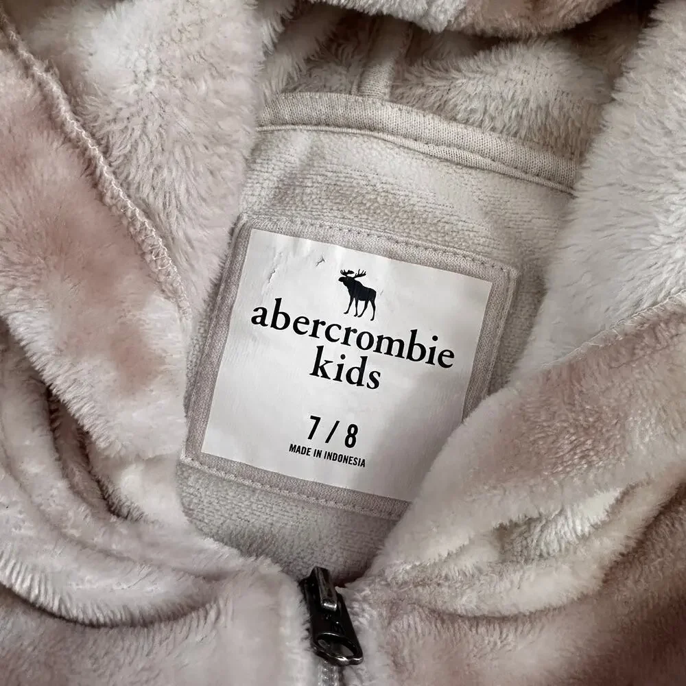 Abercrombie Kids Tie Dye Sherpa Fleece Full Zip Jacket